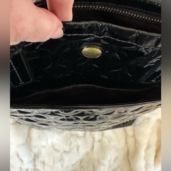 Coach Black Peyton Patent Leather Signature Tote Prestine!!! - Picture 7 of 10